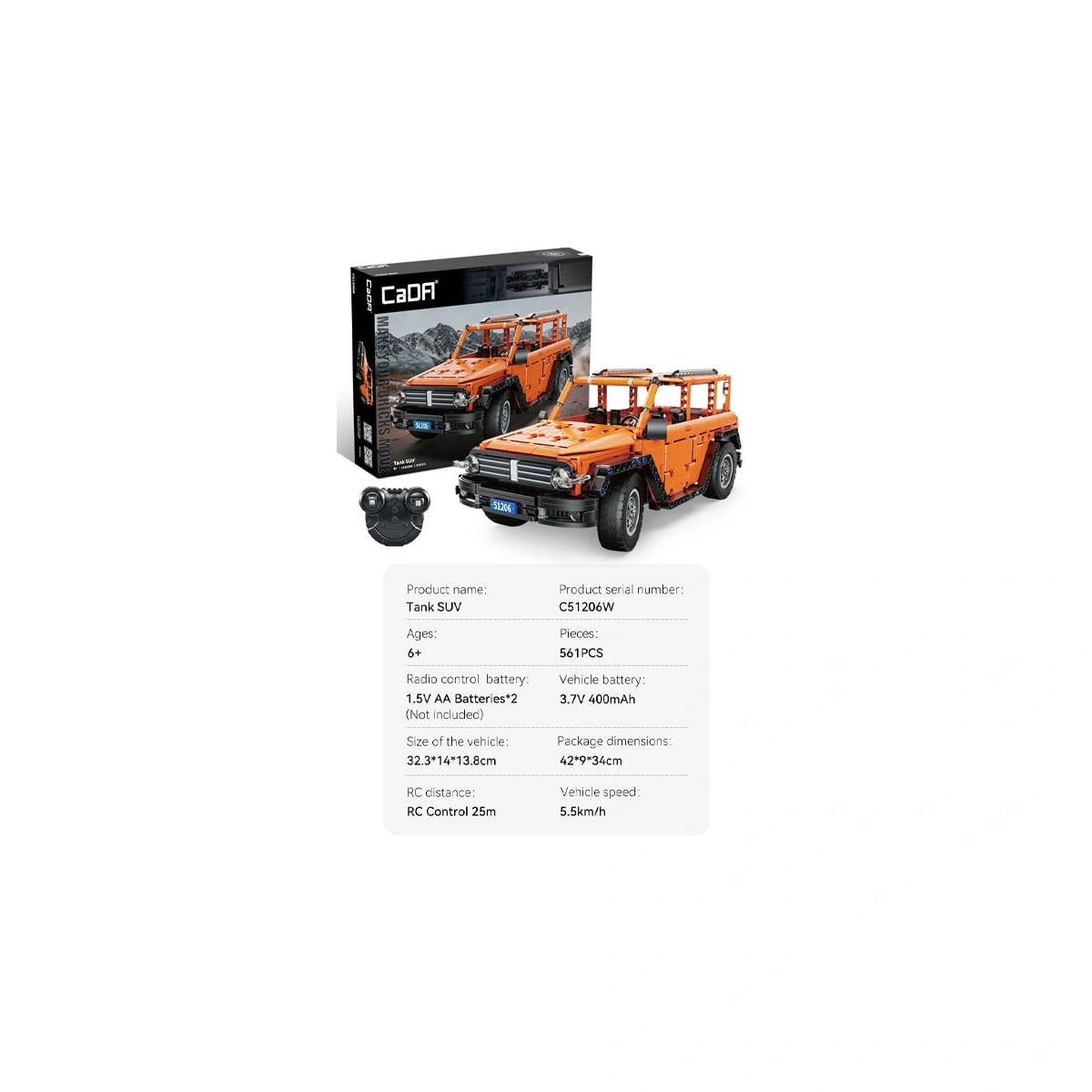 C51206W SUV Bauset 1:14 561 Teile – Bild 17