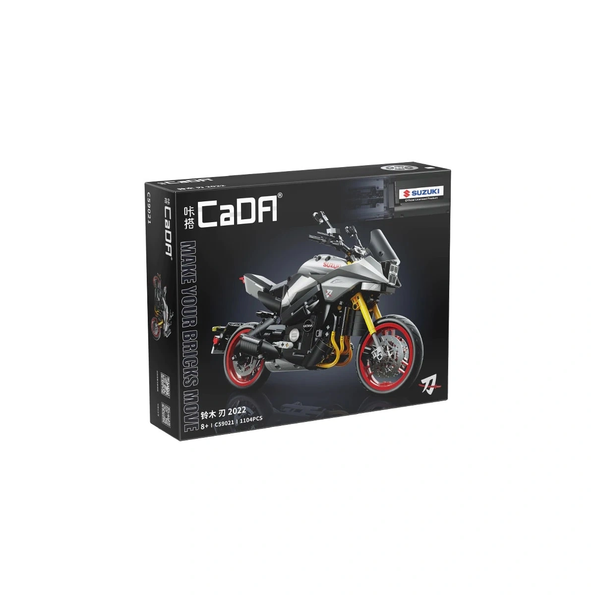 C59021W Motorrad Modellbausatz Suzuki Katana im Maßstab 1:6 1104 Teile – Bild 4