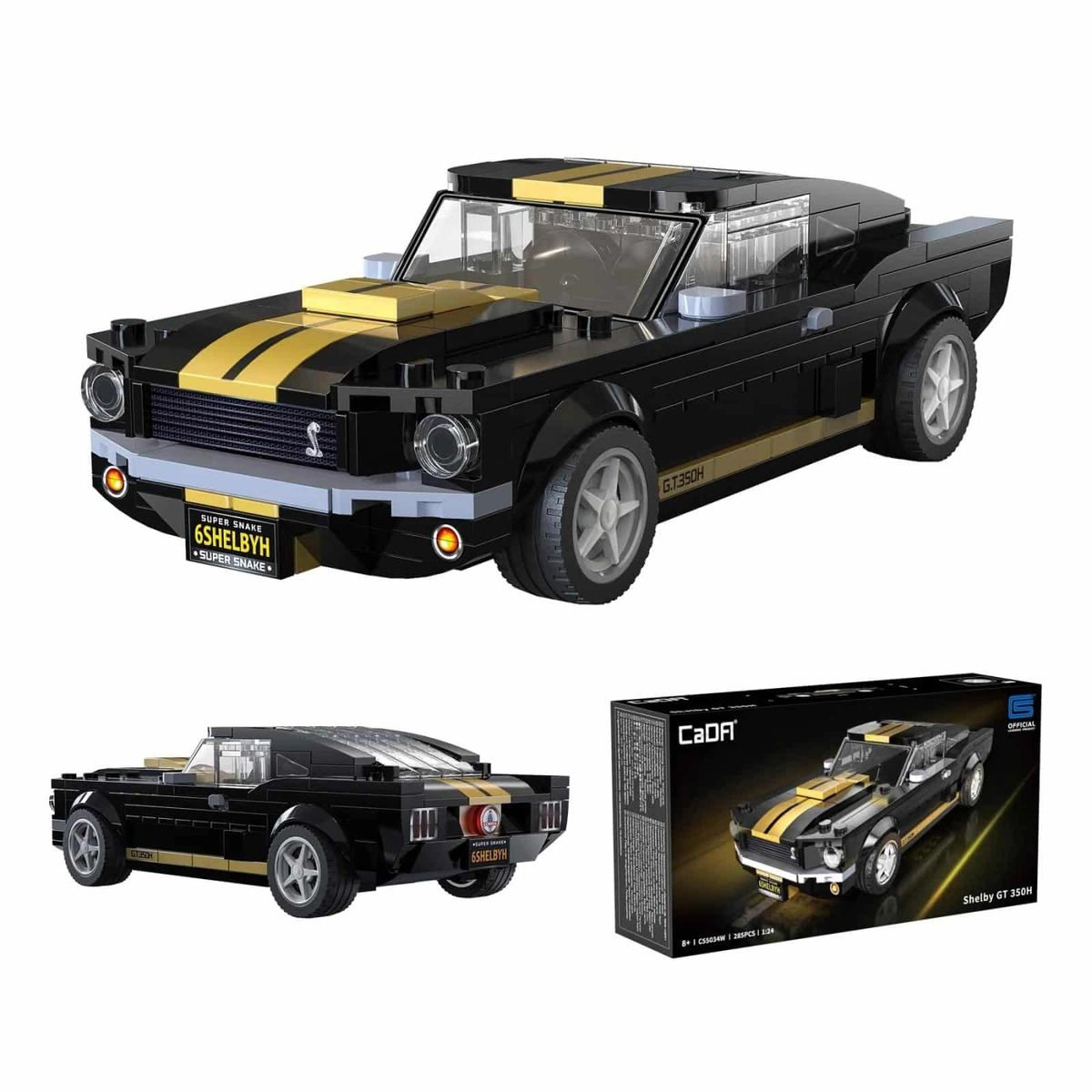 C55034W Shelby GT 350H Bausteinmodell im Maßstab 1:24 285 Teile 1 C55034W Shelby GT 350H Bausteinmodell im Maßstab 1:24 285 Teile