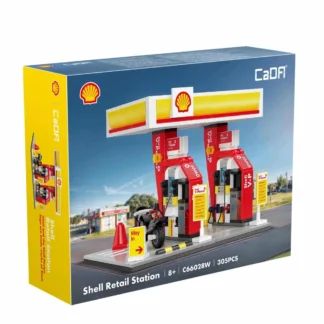 C66028W Shell Tankstelle Klemmbaustein Set 305 Teile