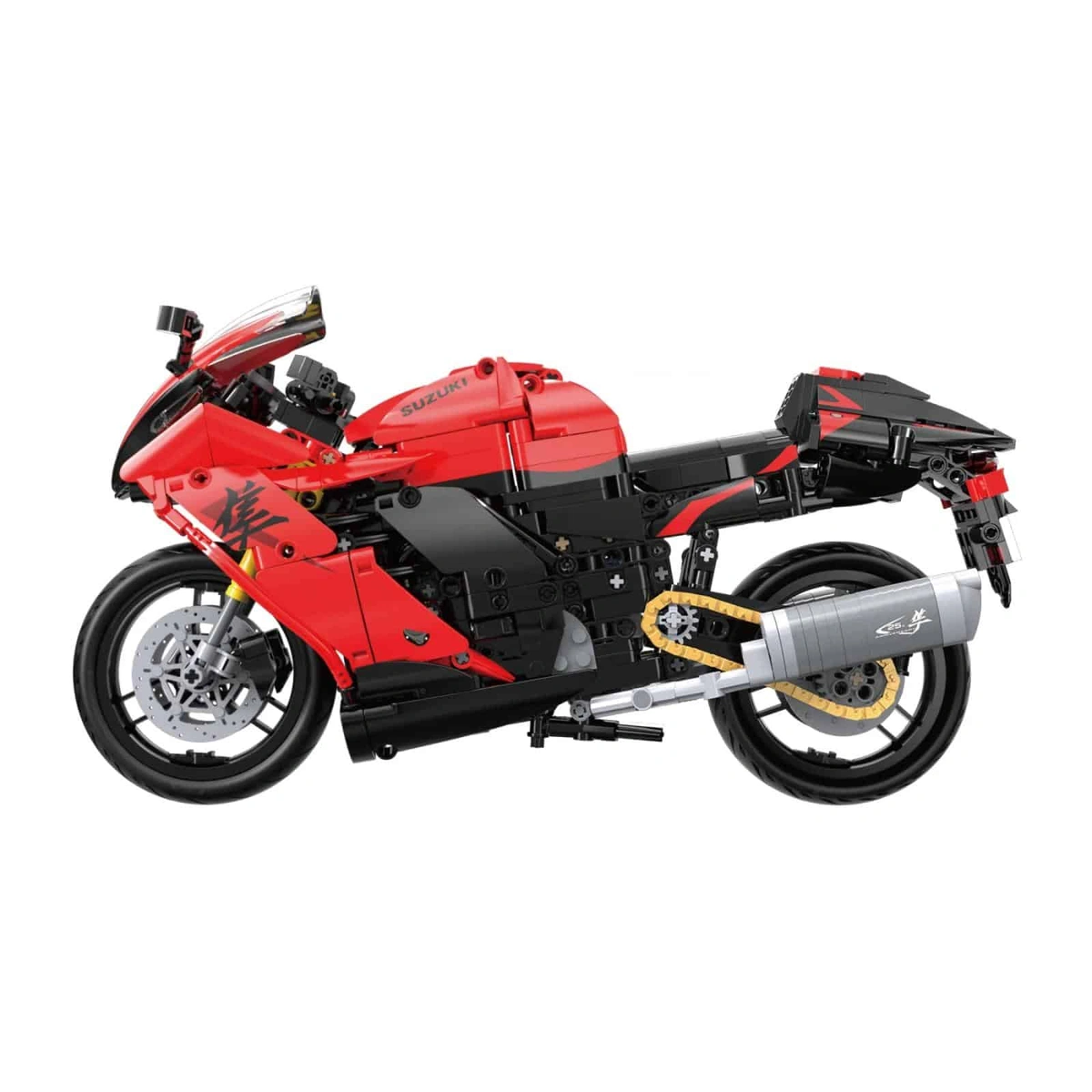 C64051W Suzuki Hayabusa Motorrad Modellbausatz im Maßstab 1:6 1043 Teile – Bild 7
