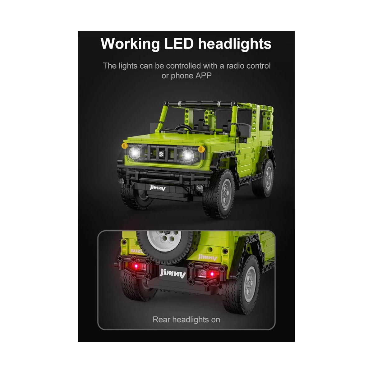 CaDA C51201W Suzuki Jimny Bausatz 1:12 579 Teile – Bild 5