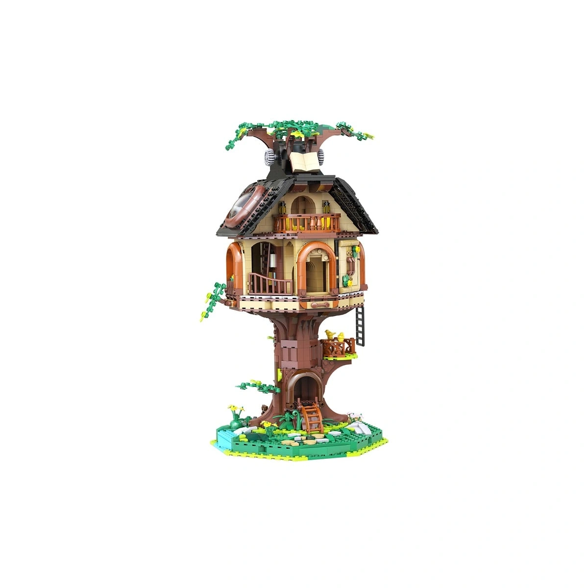 C66013W Baumhaus-Bibliothek 1782 Teile – Bild 3