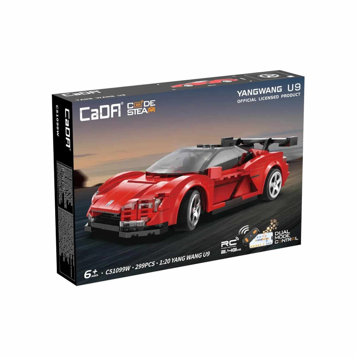 C51099W Supercar Baustein-Modell im Maßstab 1:20 299 Teile – Bild 2
