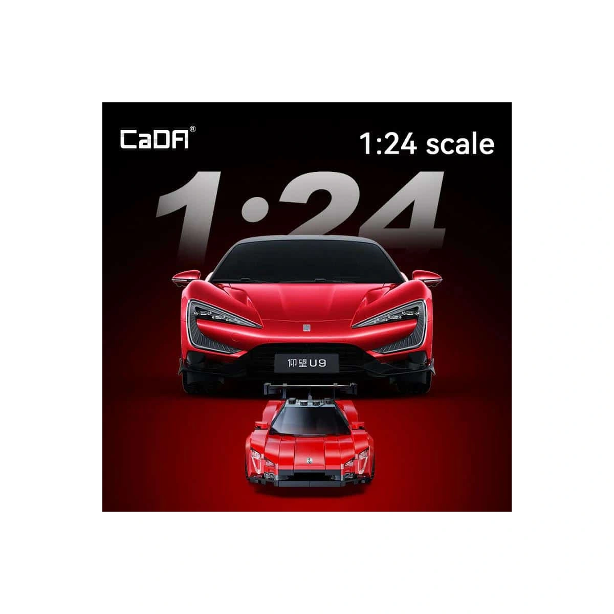 C55045W Supercar Bauset im Maßstab 1:24 291 Teile – Bild 10