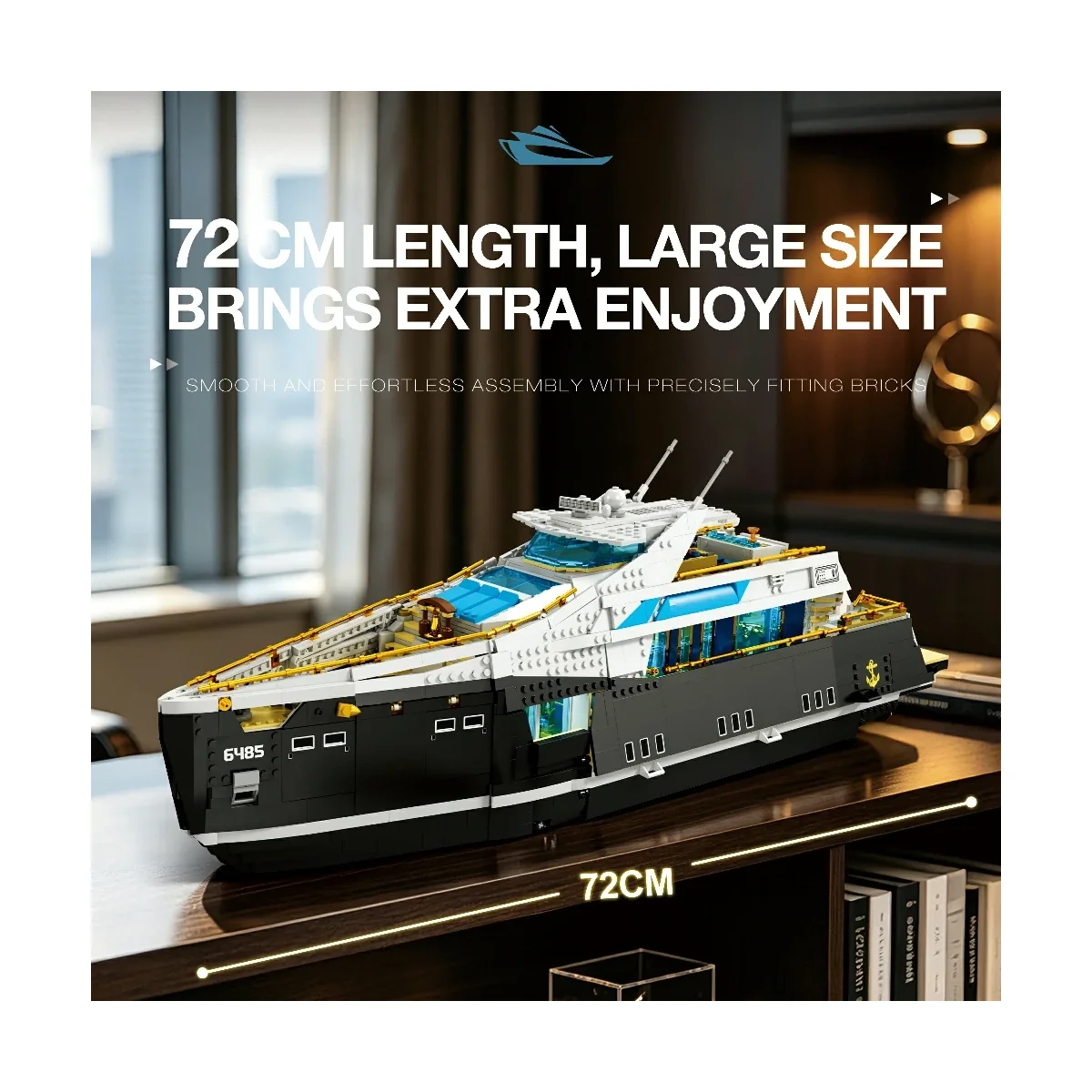 REOBRIX 66106 Luxus-Yacht Konstruktionsspielzeug (4457 Teile) 5 REOBRIX 66106 Luxus-Yacht Konstruktionsspielzeug (4457 Teile) – Bild 5