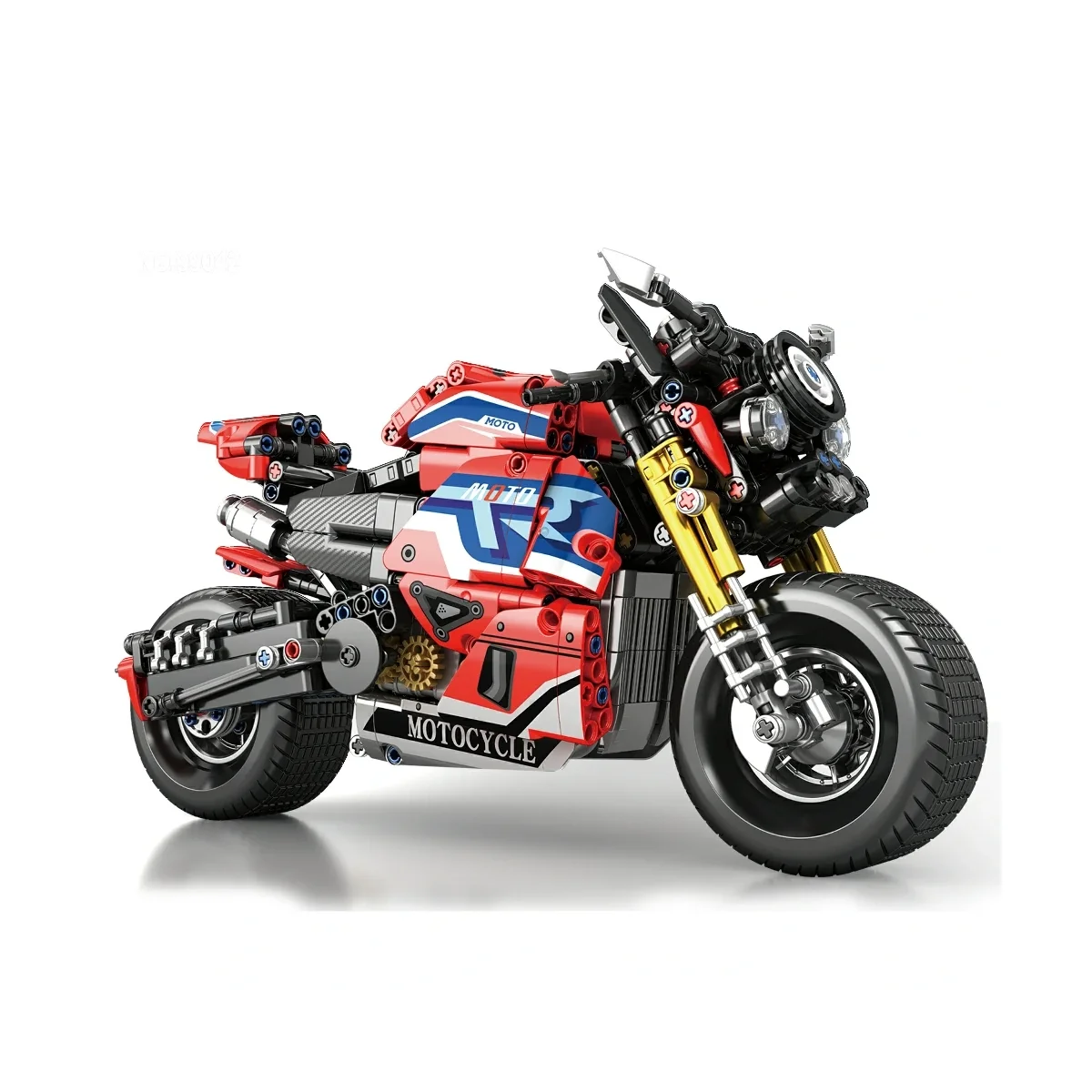 REOBRIX 99042 Sport-Rennmotorrad Moto League - Konstruktionsspielzeug mit 911 Teilen 3 REOBRIX 99042 Sport-Rennmotorrad Moto League - Konstruktionsspielzeug mit 911 Teilen – Bild 3