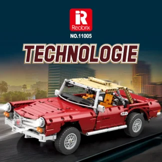 Reobrix 11005 Vintage Cabriolet 280SL Dynamic Version mit Fernsteuerung 1578 Teile Klemmbaustein Set