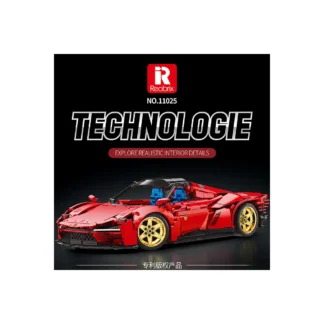 Reobrix 11025 Ferngesteuerter Supersportwagen Daytona SP3 Dynamic Version Klemmbaustein Set