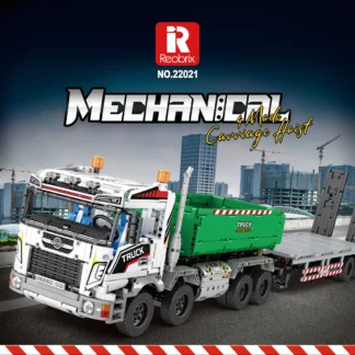 Reobrix 22021 Ferngesteuerter LKW mit Tieflader 2950 Teile Klemmbaustein Set