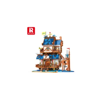 Reobrix 66007 Angelhaus mit Beleuchtung 2450 Teile Klemmbaustein Set