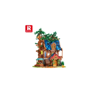 Reobrix 66008 Baumhaus mit Beleuchtung 2566 Teile Klemmbaustein Set