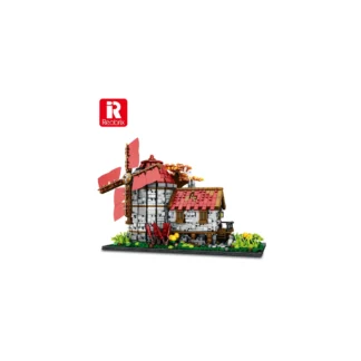 Reobrix 66014 Mittelalterliche Windmühle 2296 Teile Klemmbaustein Set