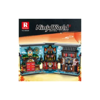 Reobrix 66029 Ninja-Buch mit LED-Beleuchtung Klemmbaustein Set