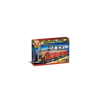 Reobrix 66034 Weihnachtszug mit LED-Beleuchtung 2822 Teile Klemmbaustein Set