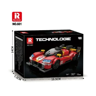Reobrix 661 Hyper Car Sportwagen Bauset Klemmbaustein Set