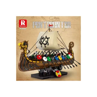 Reobrix 66101 Wikingerschiff 2547 Teile Klemmbaustein Set
