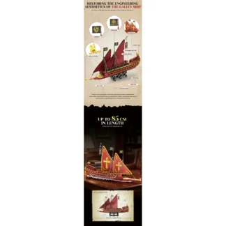 Reobrix 66105 Schiff Calais Klemmbaustein Set