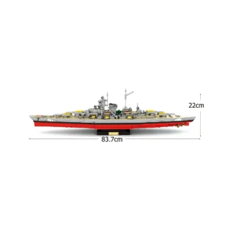 Reobrix 77051 Schlachtschiff Bismarck World of Warships Klemmbaustein Set