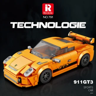 Reobrix 791 Sportwagen 911 GT3 Bausteinmodell 338 Teile Klemmbaustein Set
