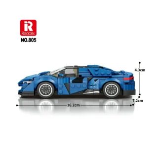 Reobrix 805 Supersportwagen Agera Blau 298 Teile Klemmbaustein Set