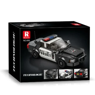 Reobrix 816 Polizeiwagen im Retro-Design Klemmbaustein Set