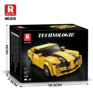 Reobrix 818 Chevrolet Camaro Rennwagen Baustein-Modell Klemmbaustein Set