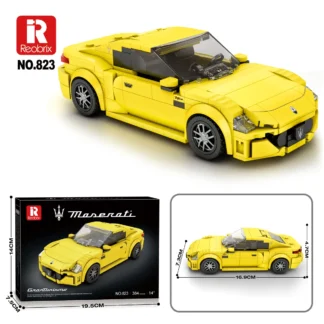 Reobrix 823 Maserati GranTurismo 2024 GIALLO CORSE 384 Teile Klemmbaustein Set