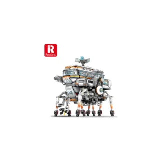 Reobrix 99003 Ferngesteuerte Schreitmaschine mit LED-Beleuchtung 1378 Teile Klemmbaustein Set