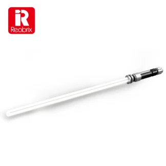 Reobrix 99013 Weißes Lichtschwert mit Leuchteffekt 606 Teile Klemmbaustein Set
