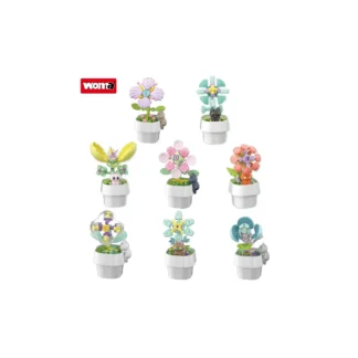 woma WW9301 Mini Blumen im Topf mit Kätzchen 8in1