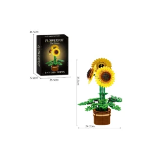 woma W11350 Sonnenblumen Klemmbaustein Set