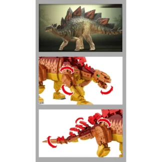 woma WC0448 Stegosaurus Dinosaurier Bausteine Klemmbaustein Set